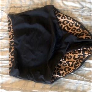 Coral Reef Swim High Waist Reversible Bikini Bottom- Sz Small